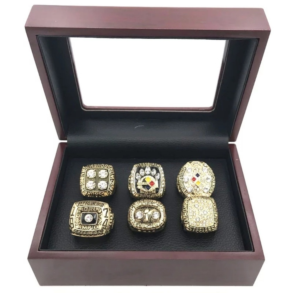 Pittsburgh Steelers Superbowl Championship Ring Set Fan Edition No Box